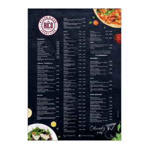 Tablica menu na wymiar
